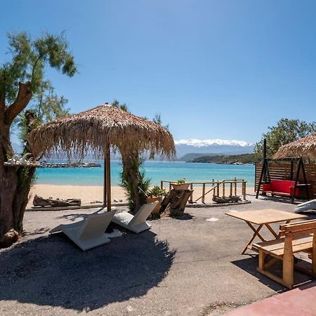 חאניה Sea And Sun Metaxy Mas, Brand-New, Beachfront ! מראה חיצוני תמונה